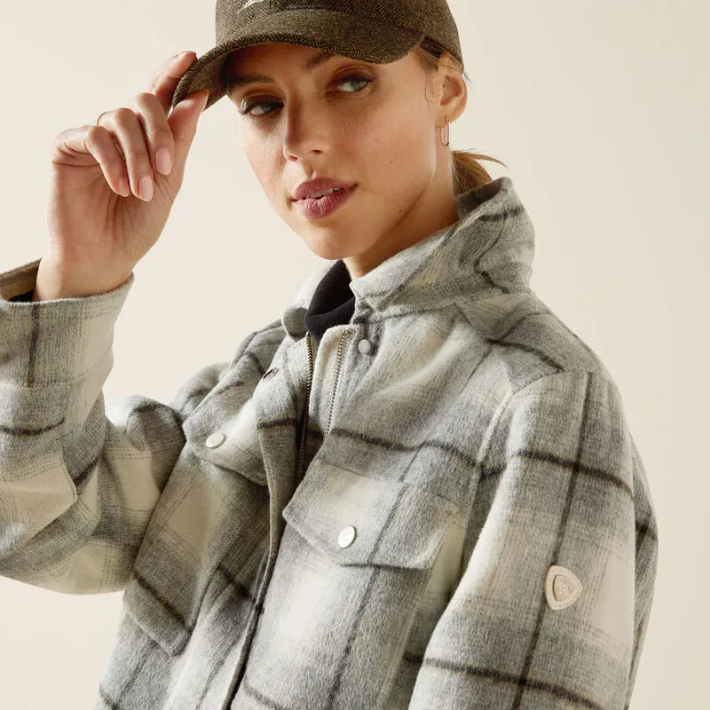 Ariat Ladies Warrington Jacket - Grey Plaid-1