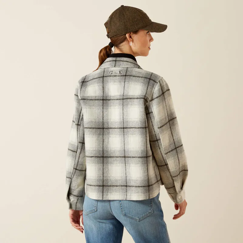 Ariat Ladies Warrington Jacket - Grey Plaid-3