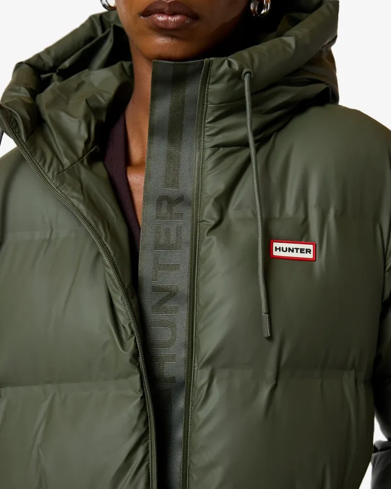Hunter Womens Hutchison Sonic Welded Long Puffer Jacket - Kambaba-3