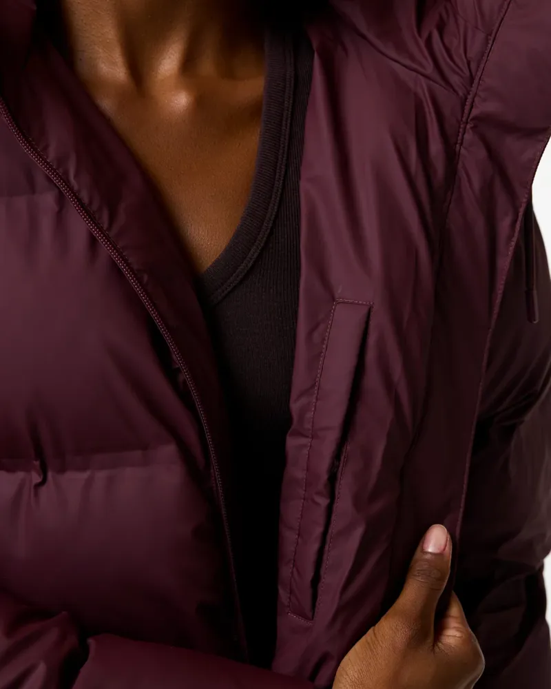 Hunter Womens Hutchison Sonic Welded Long Puffer Jacket - Port Royale-3