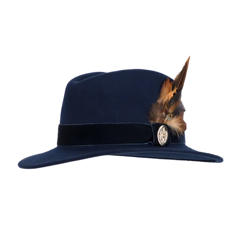 Hicks and Brown Chelsworth Fedora - Navy