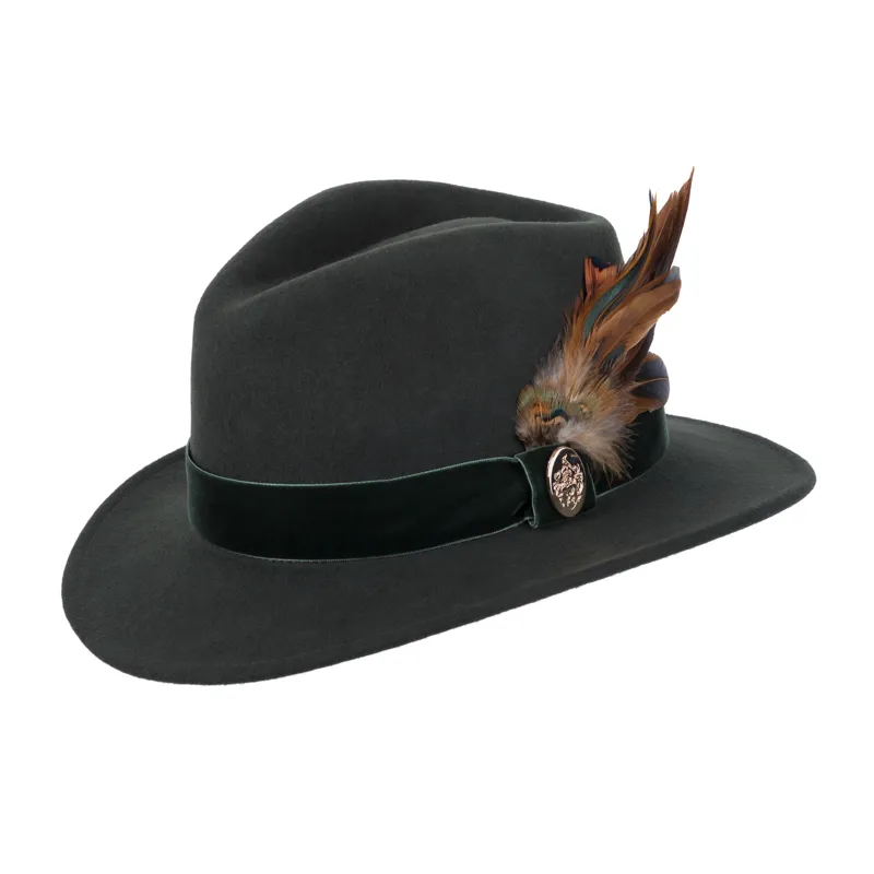 Hicks and Brown Chelsworth Fedora - Green-1