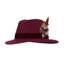 Hicks and Brown Chelsworth Fedora - Maroon