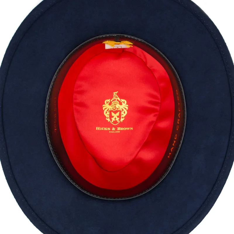 Hicks and Brown Chelsworth Fedora - Navy-3