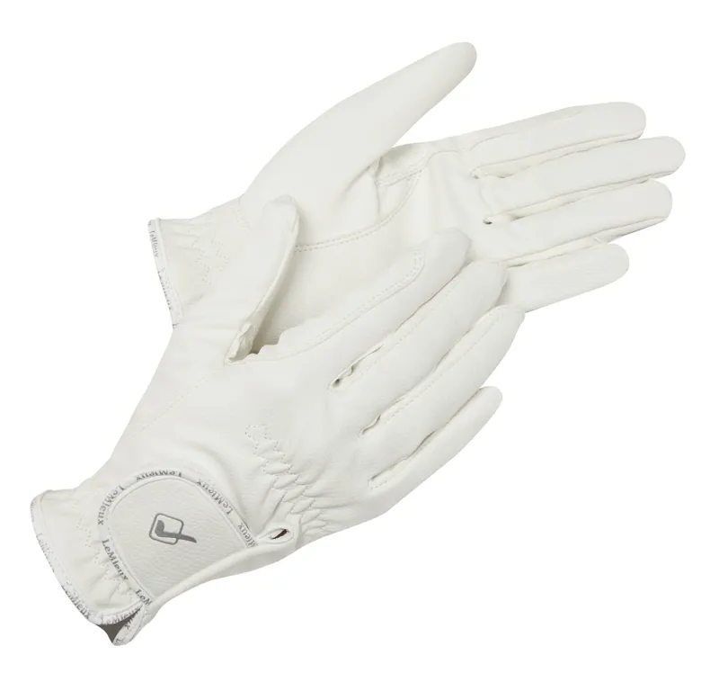 LeMieux Pro Touch Classic Riding Glove - White