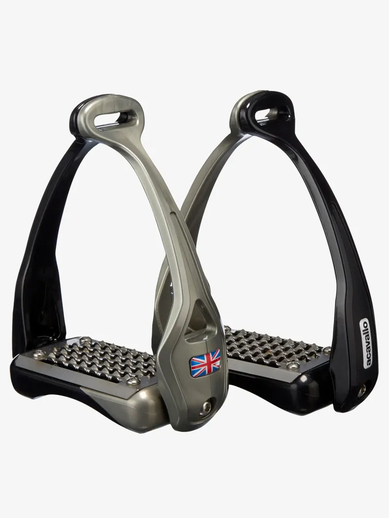 LeMieux Opera Stirrups  - Black/ Titanium