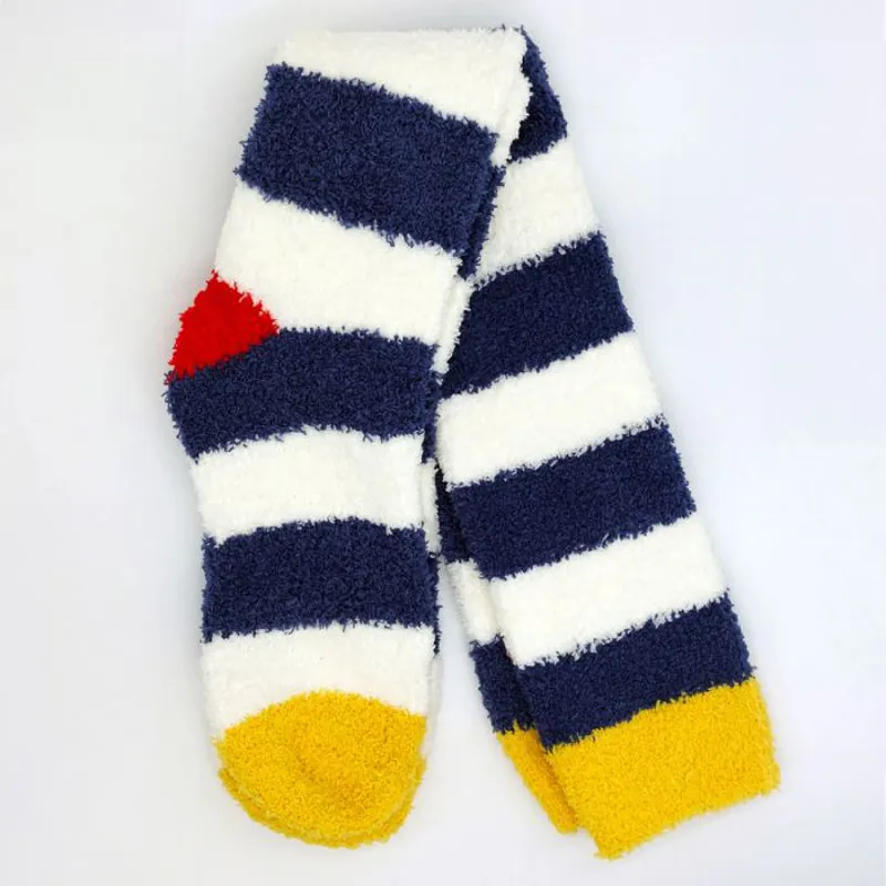 Lazy Jacks Ladies Fluffy Socks Marine