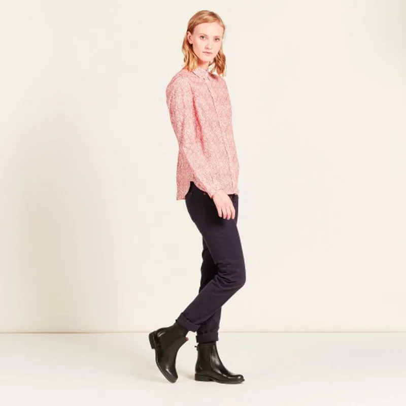 Aigle Fieldsandy Ladies Liberty Print Shirt - Rouge Print-2