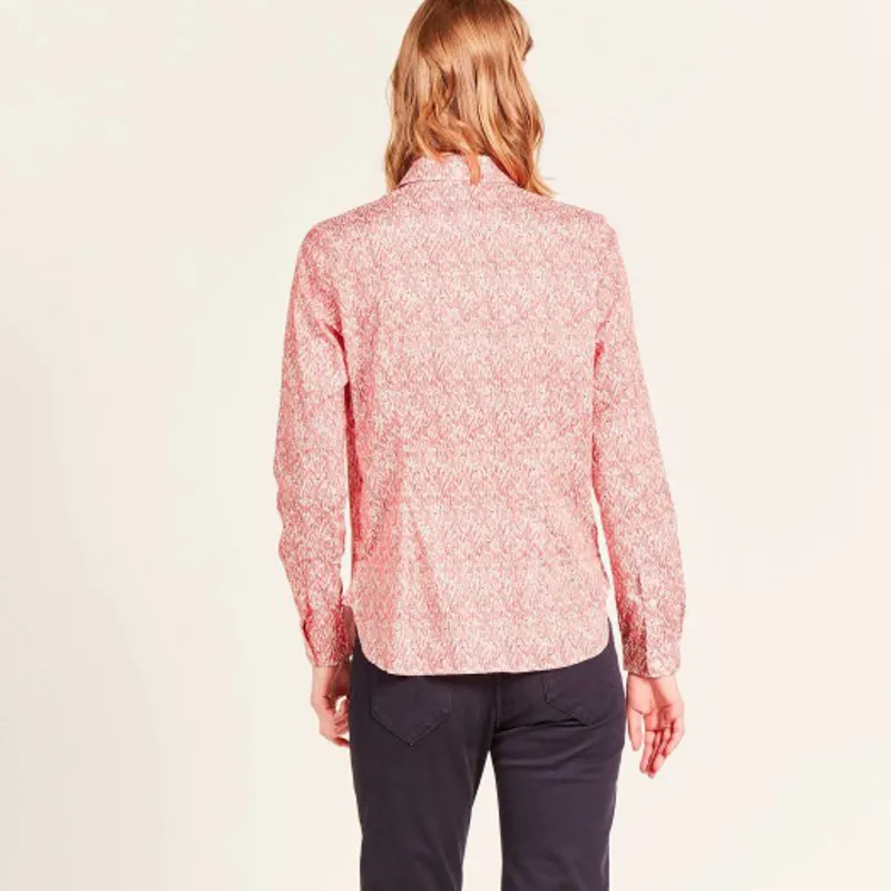 Aigle Fieldsandy Ladies Liberty Print Shirt - Rouge Print-3