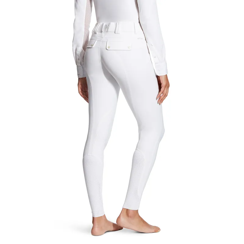 Ariat Tri Factor Grip Knee Patch Breech - White-1