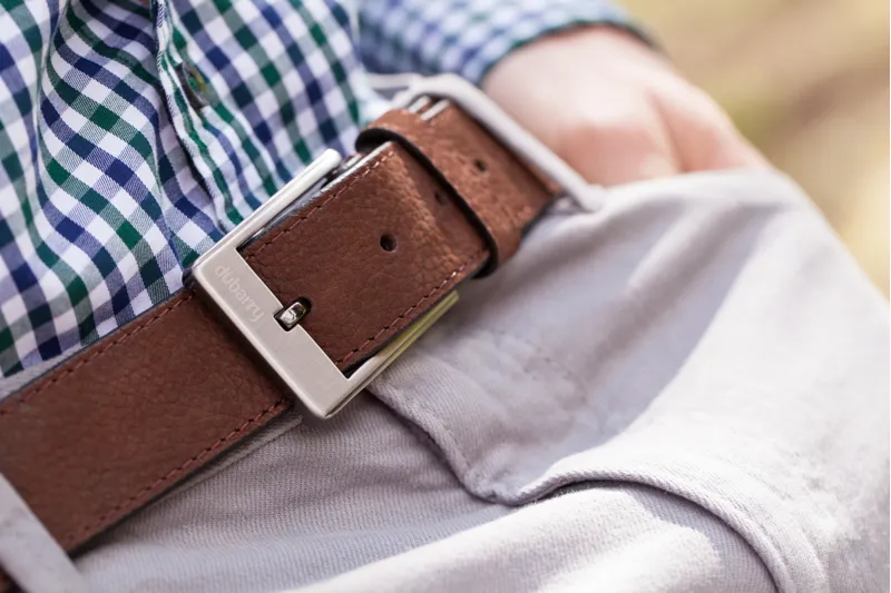 Dubarry Leather Belt - Walnut-1