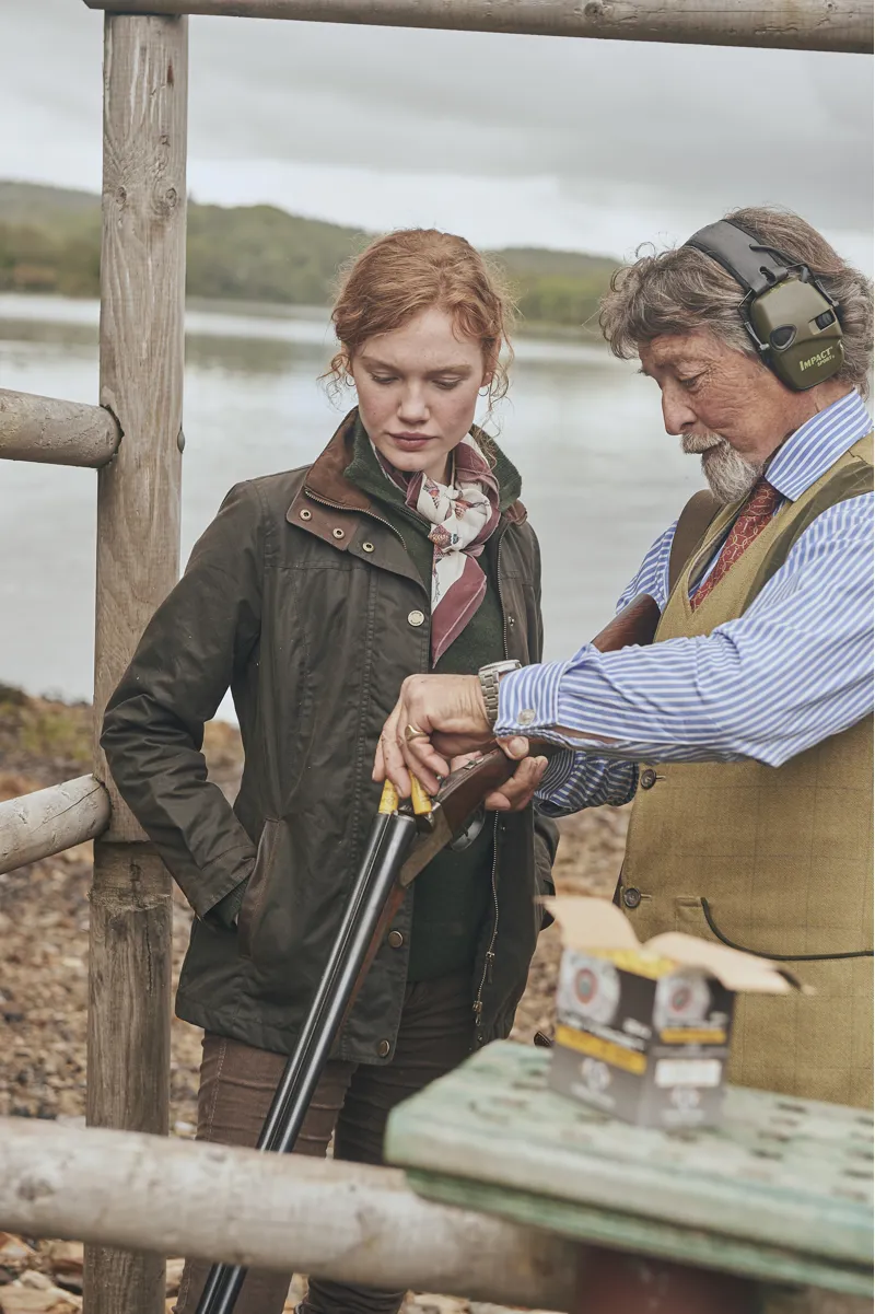 Dubarry Mountrath Waxed Jacket - Olive-3