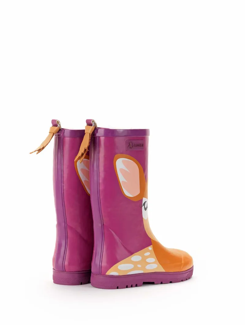 Aigle Woody Pop Fun Fur - Biche-1
