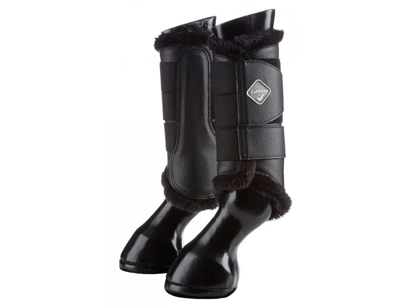 LeMieux Pro Sport Fleece Lined Brushing Boot - Black/Black
