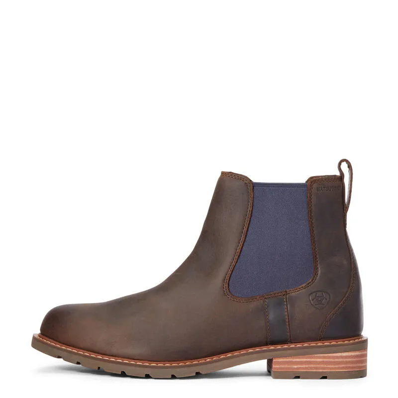 Ariat Mens Wexford H20 Boot - Mocha/ Navy-2