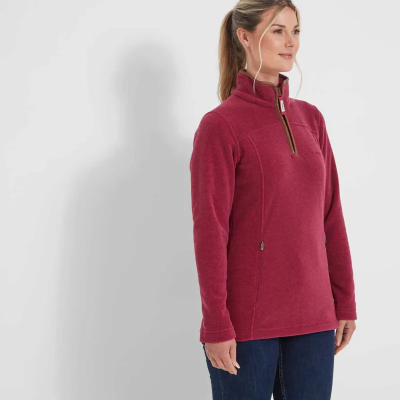 Schoffel Tilton II 1/4 Zip Fleece - Mulberry-1