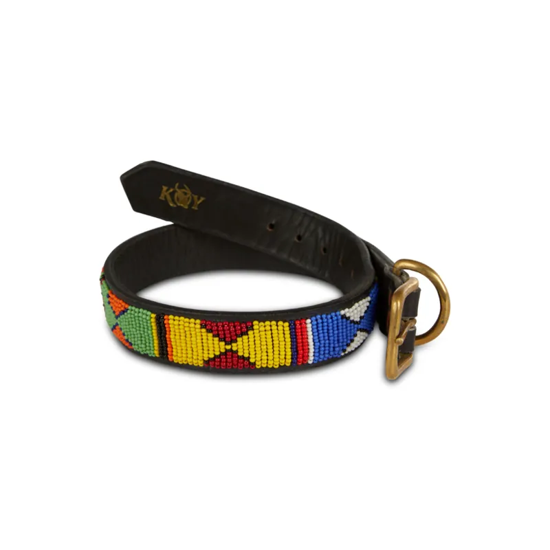 Koy Beaded Dog Collar - 16inch-1