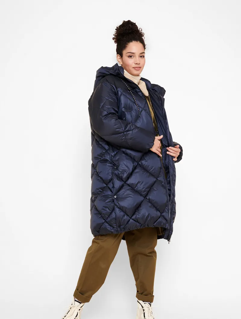 Aigle Fassie Long Jacket - Marine Blue-2