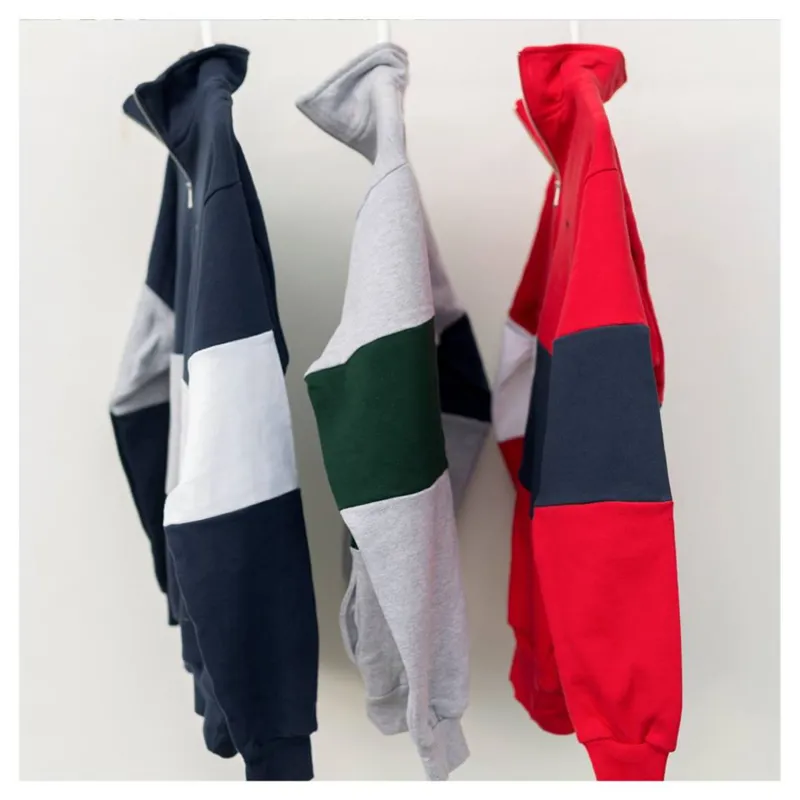 Whale Of A Time Norfolk Quarter Zip Sweatshirt - Red/Navy/ White-4