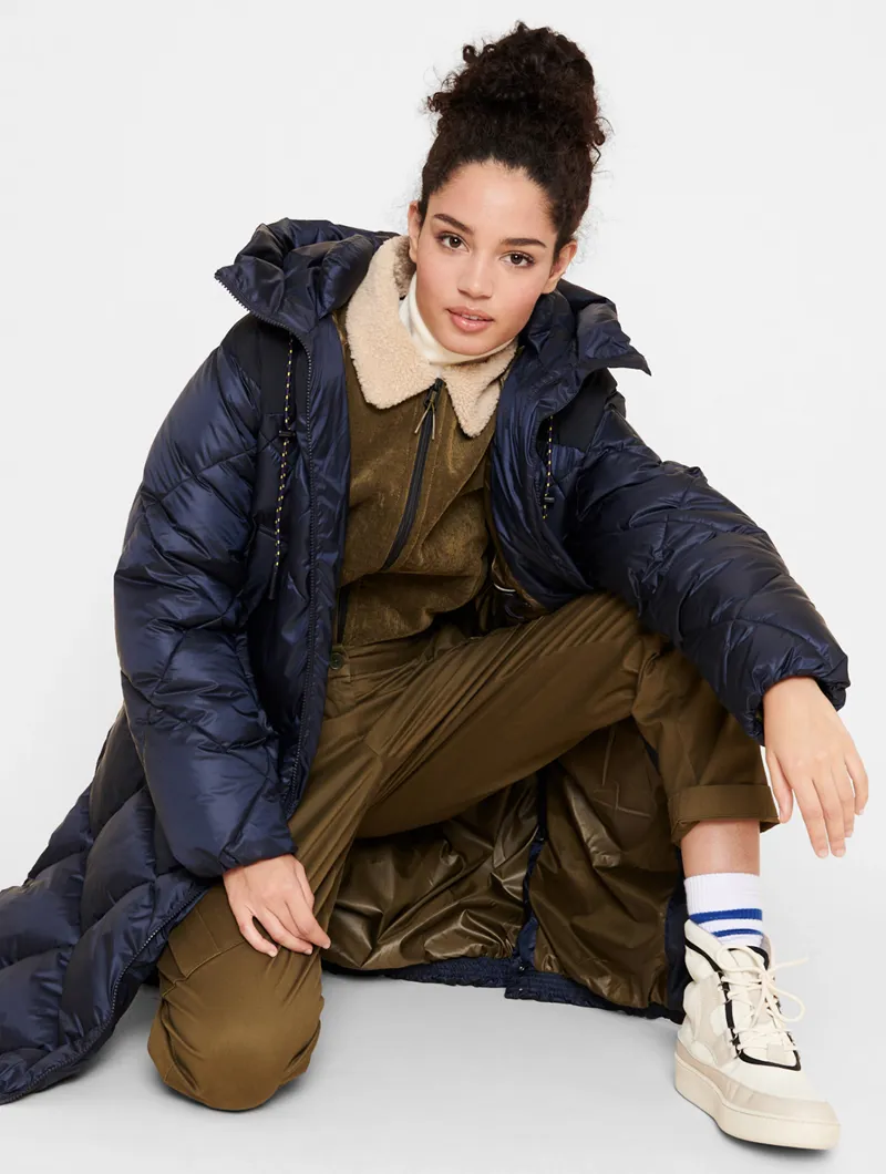 Aigle Fassie Long Jacket - Marine Blue-4