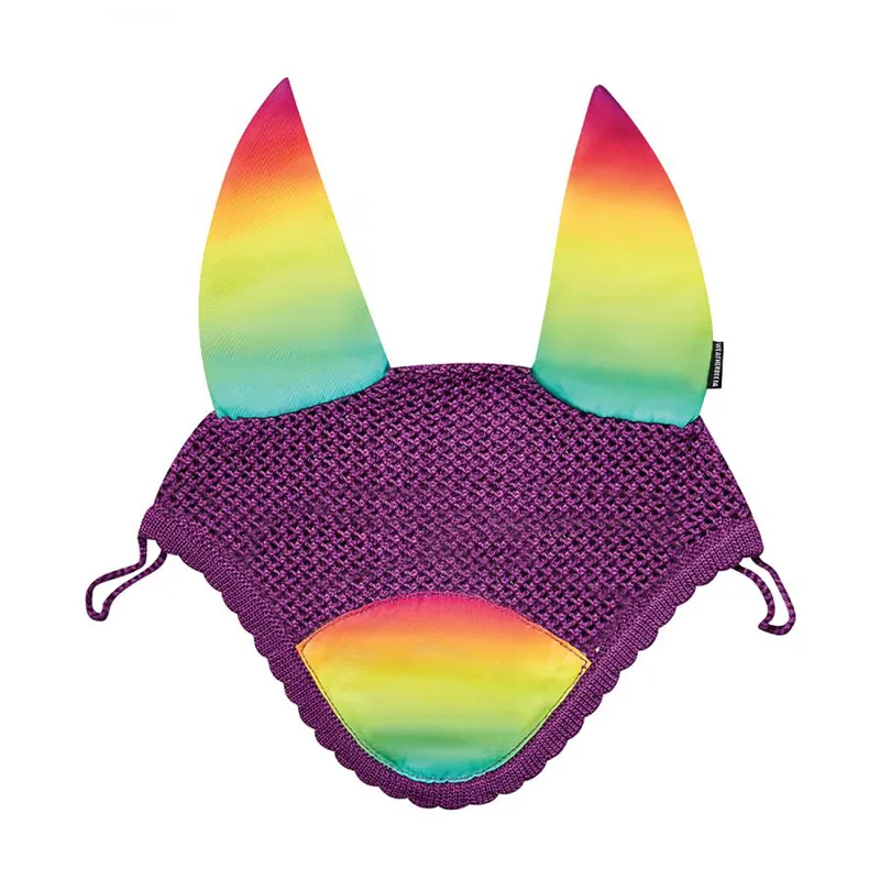 Weatherbeeta Prime Ombre Ear Bonnet - Rainbow Lust-1