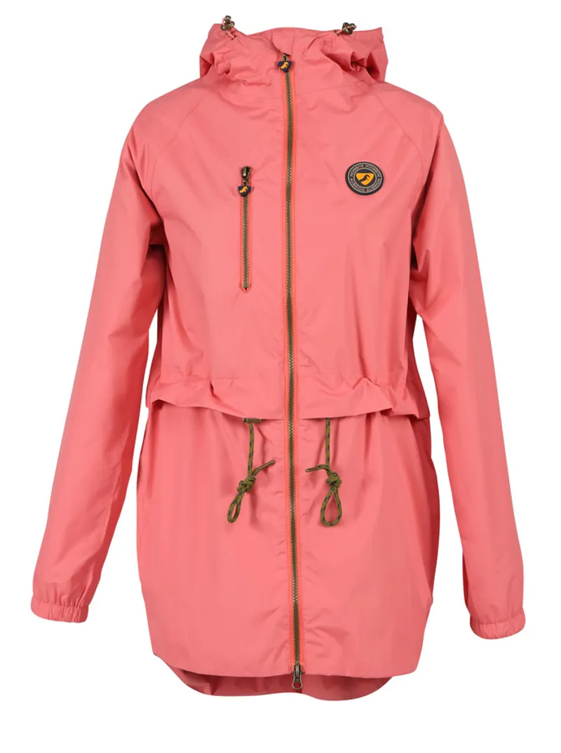 Shires Aubrion Hackney Ladies Rain Jacket - Coral-2