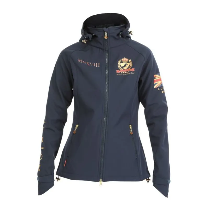 Shires Aubrion Team Softshell Jacket - Navy-1