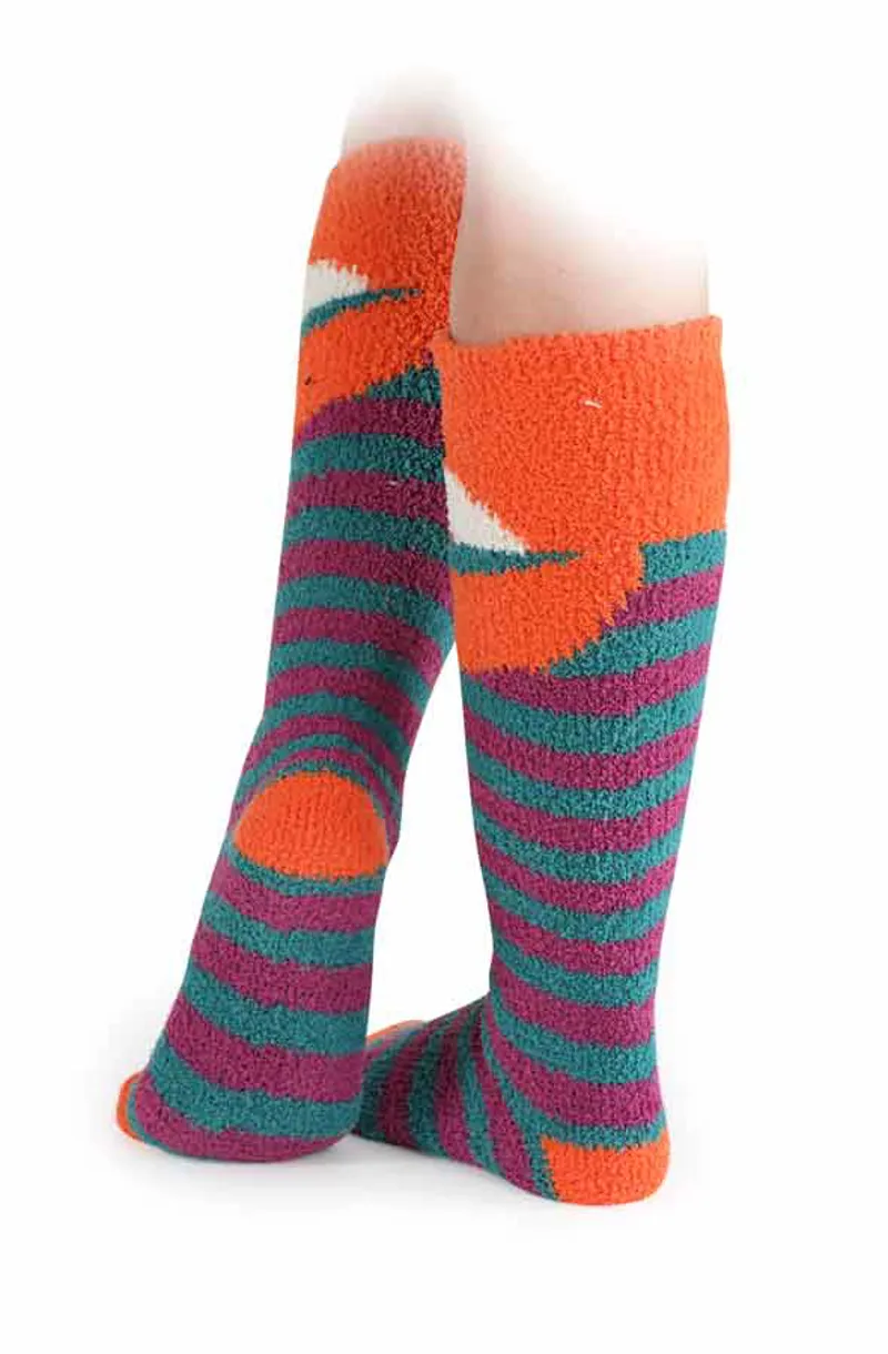 Shires Adults Fluffy Socks - Fox-2