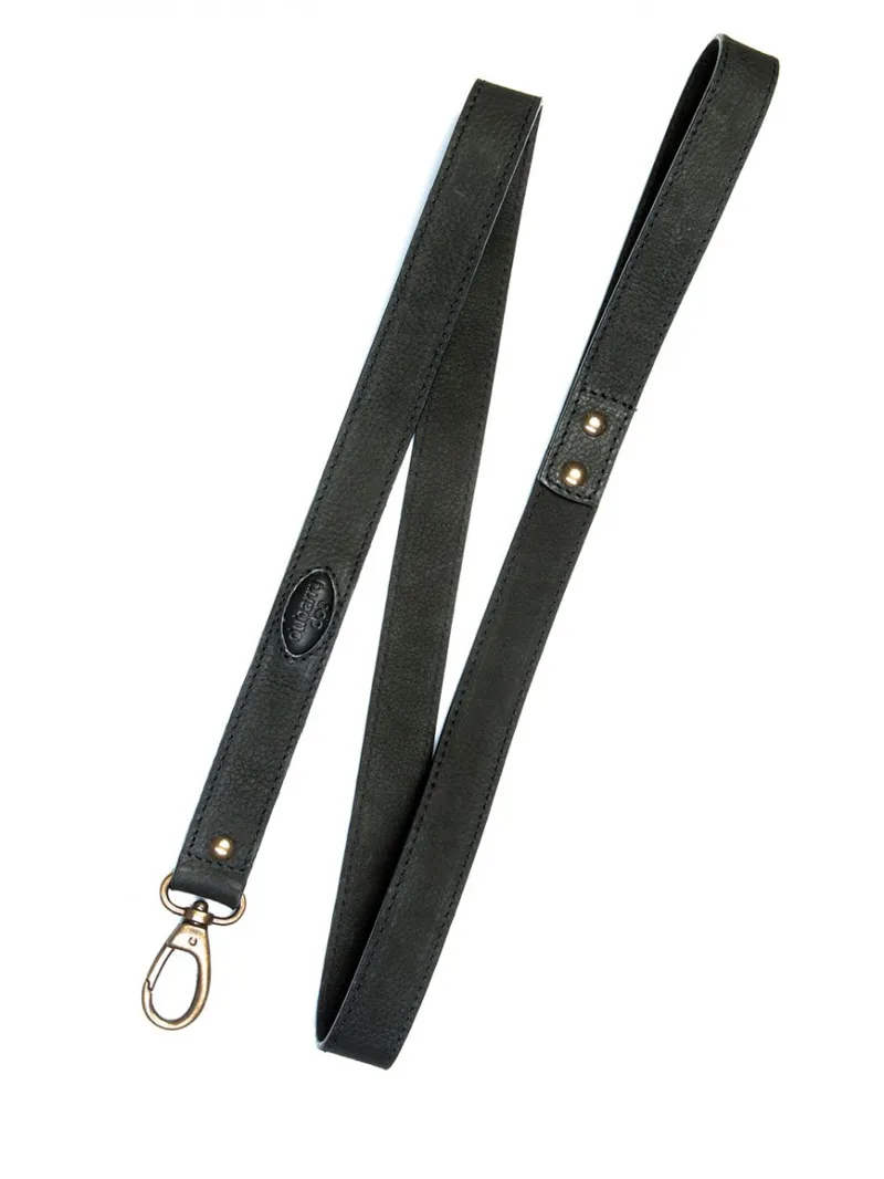 Dubarry Dunmanway Leather Dog Lead - Black