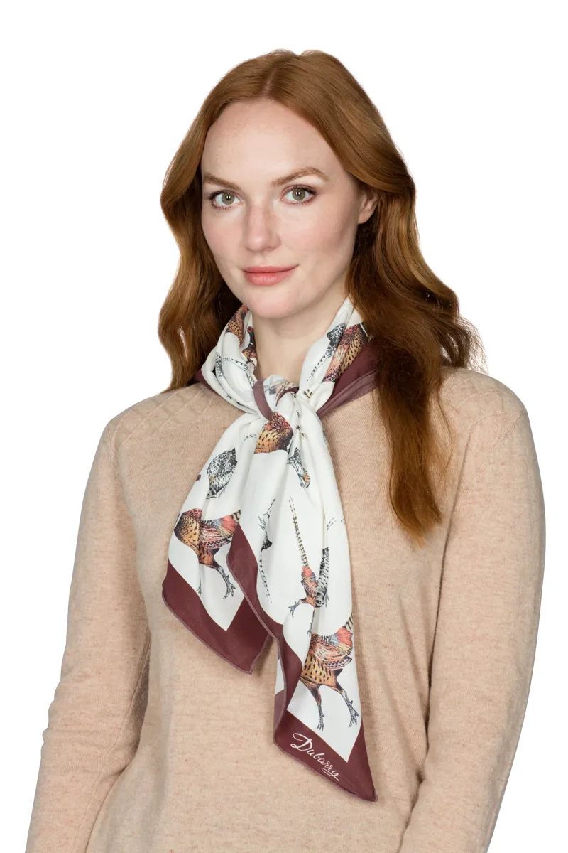 Dubarry Tullynally Ladies Silk Scarf - Pheasant-1