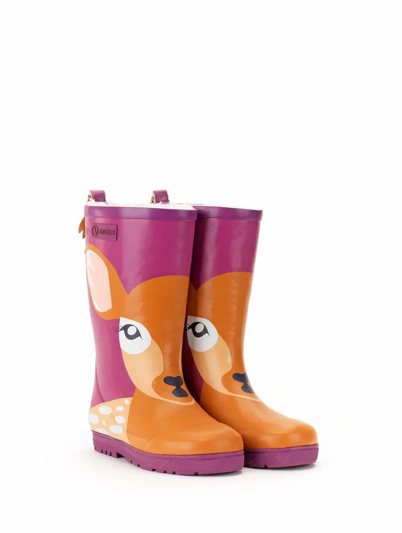 Aigle Woody Pop Fun Fur - Biche