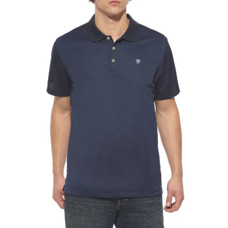 Ariat Mens Tek Polo Shirt - Navy