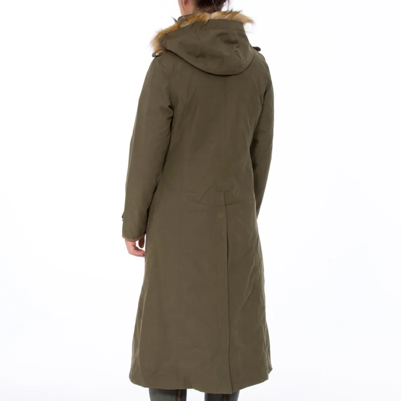 Alan Paine Berwick Ladies Waterproof Long Coat Olive 8 16 ONLY