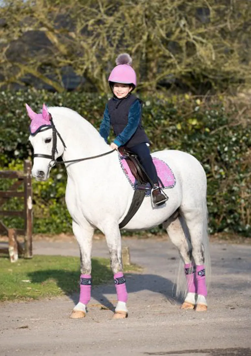 LeMieux Mini ProSport Suede Jump Square - Lavender-1