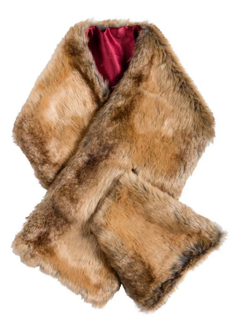 Dubarry Altamont Faux Fur Wrap - Chinchilla