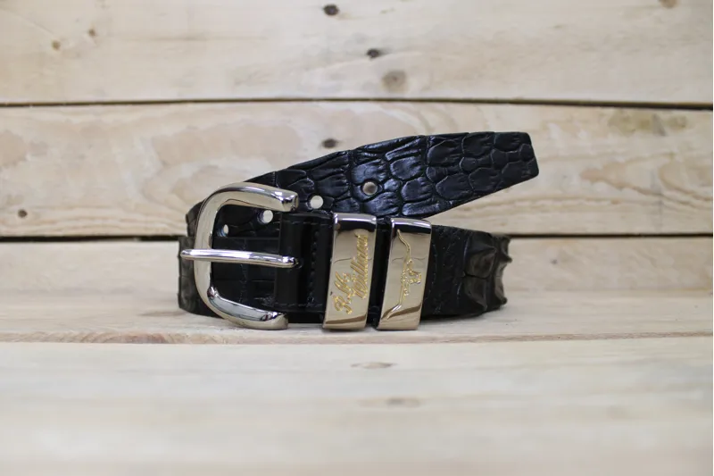 R.M.Williams Saltwater Crocodile Belt in Brown