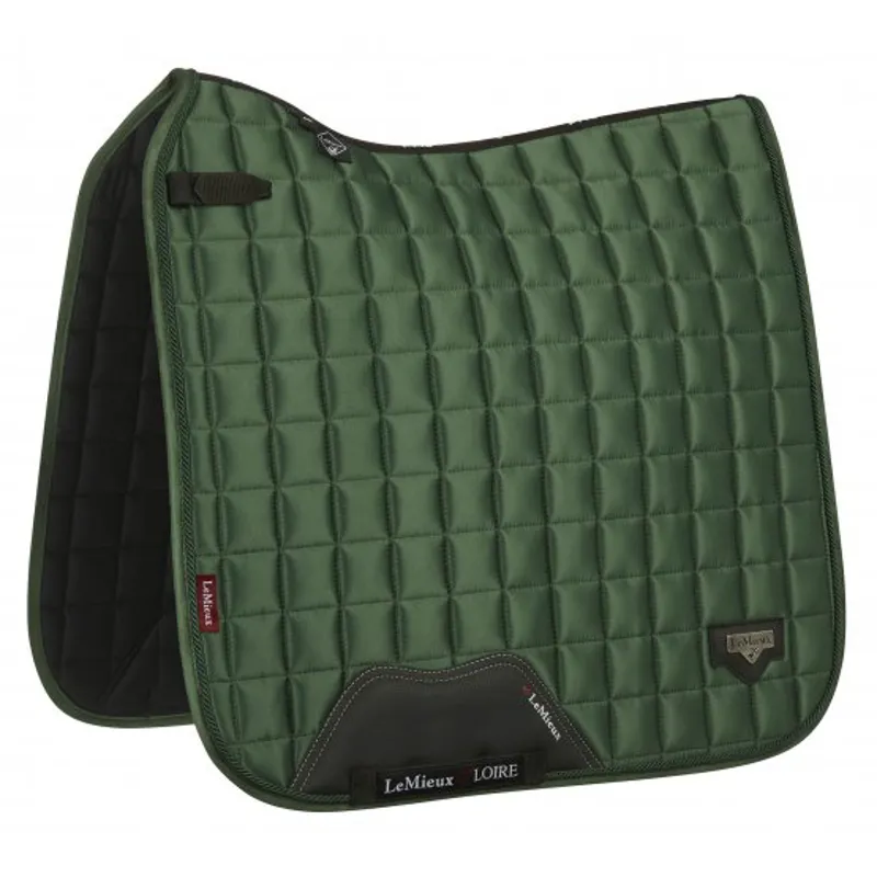 LeMieux Loire Satin Dressage Squares - Hunter Green