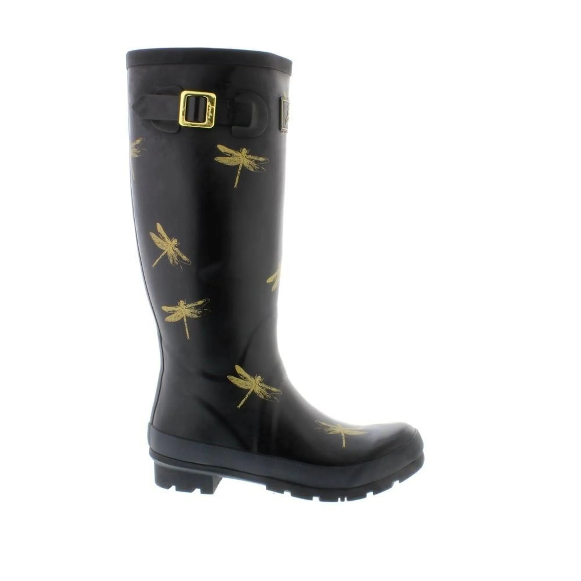 Joules Printed Wellies Black Dragonflies - Main Image