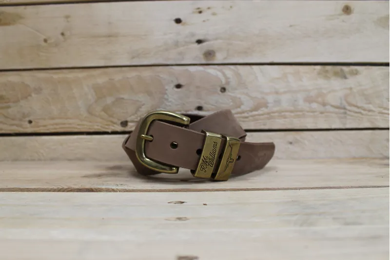 R.M.Williams Drover Stitch Belt - Chocolate-1