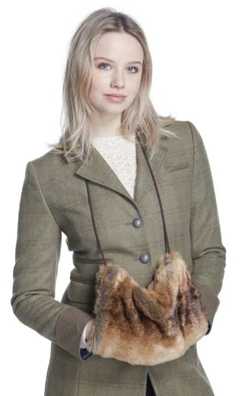 Dubarry Swords Faux Fur Muff - Chinchilla-1