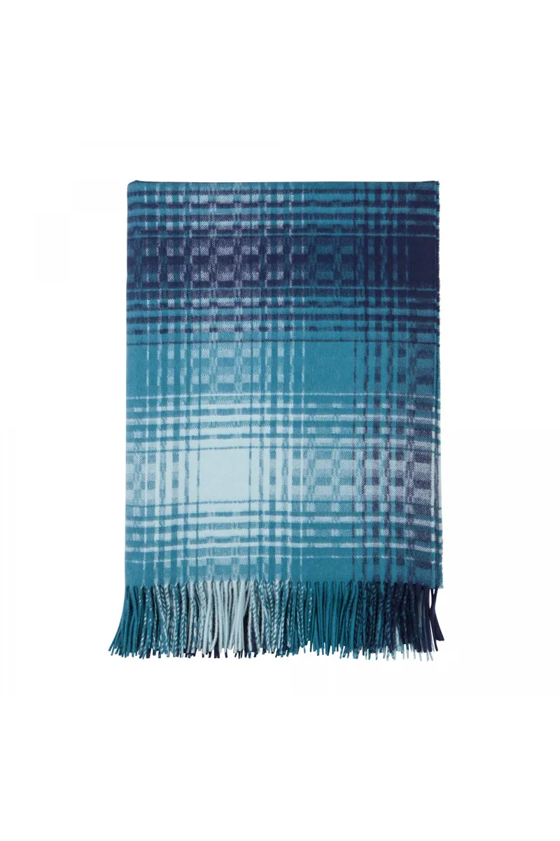 Johnstons QEST Cashmere Throw - Elaborate Check