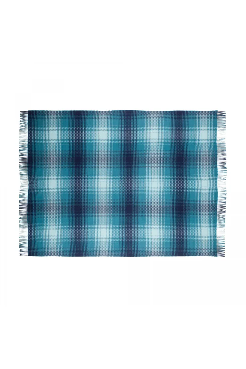 Johnstons QEST Cashmere Throw - Elaborate Check-1
