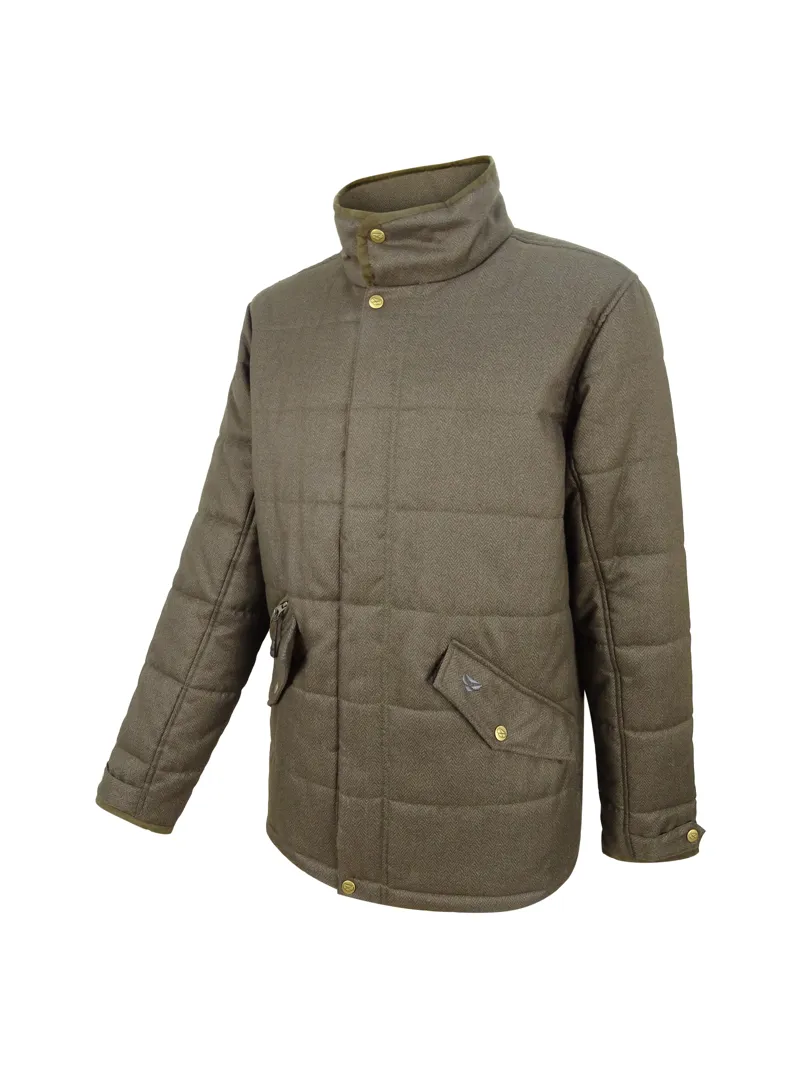 Hoggs Of Fife Elgin Quilted Mens Jacket - Green-2
