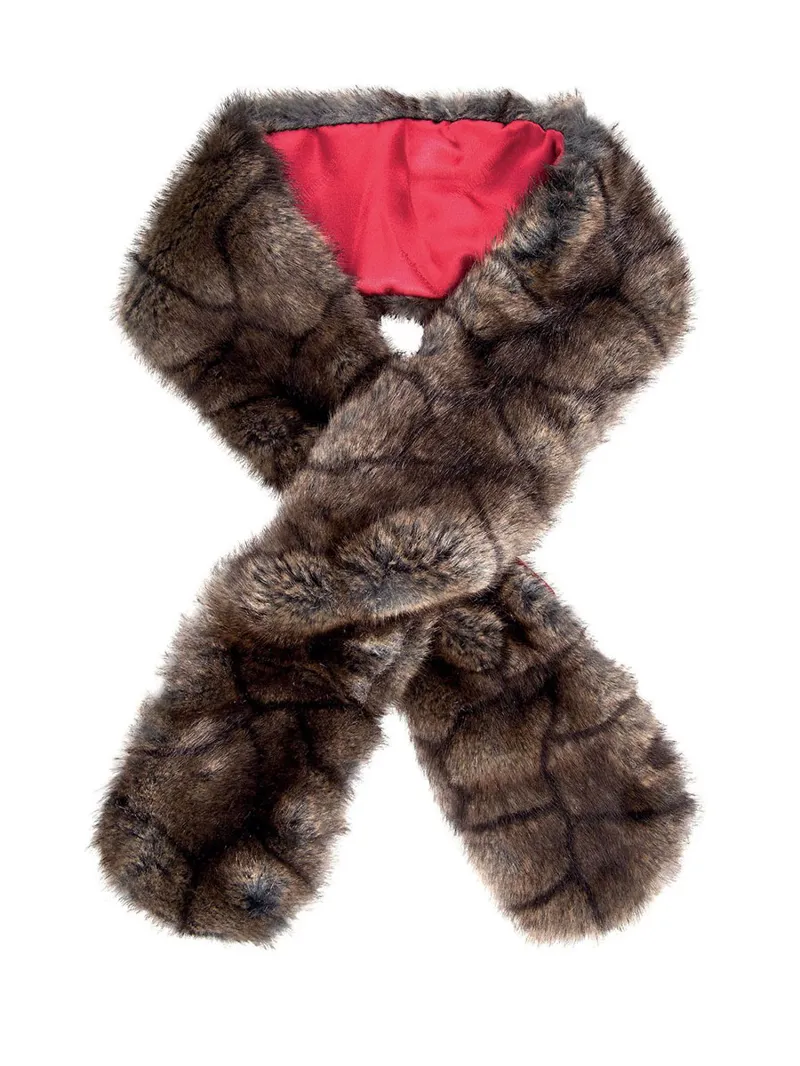 Dubarry Faux Fur Scarf - Elk