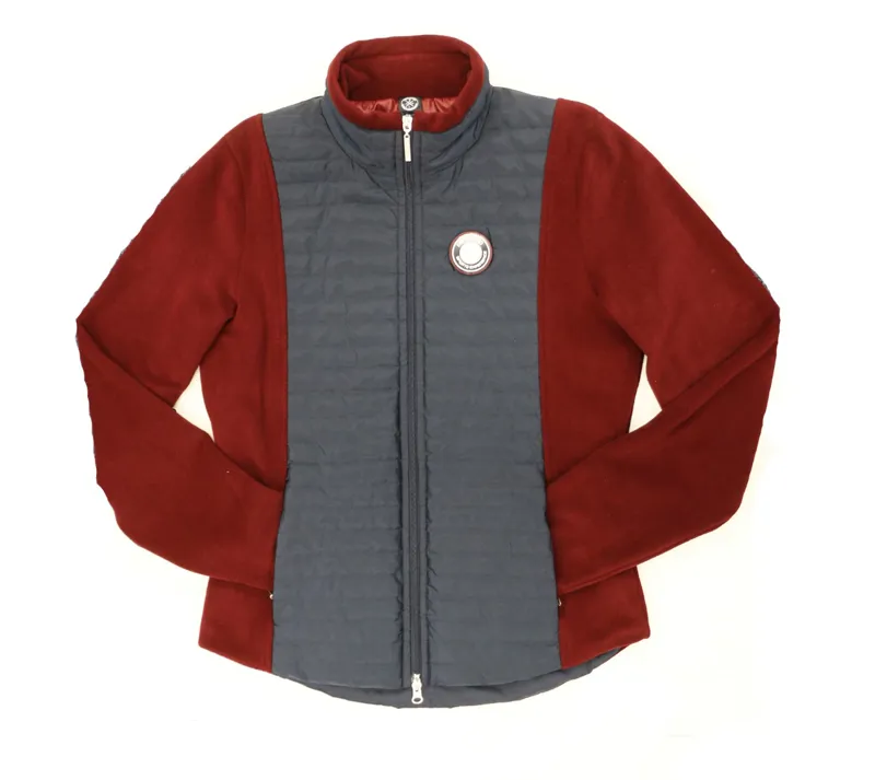 Esperado Germany Fleece Jacket - Navy/Burgundy