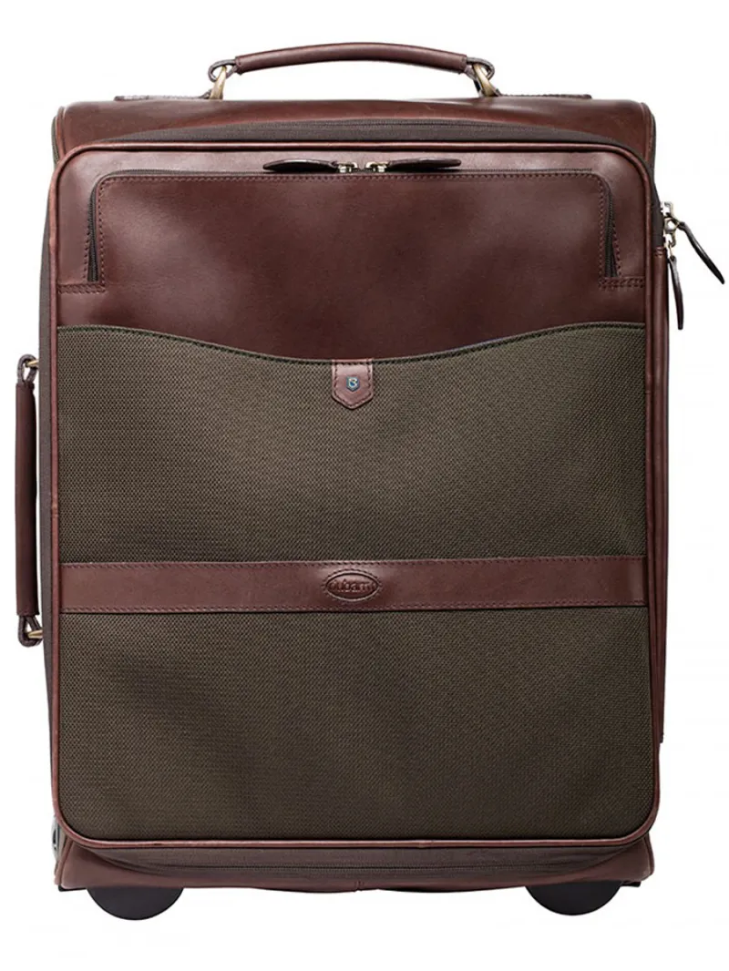 Dubarry Gulliver Leather Carry On Trolley Case - Olive OUT OF STOCK
