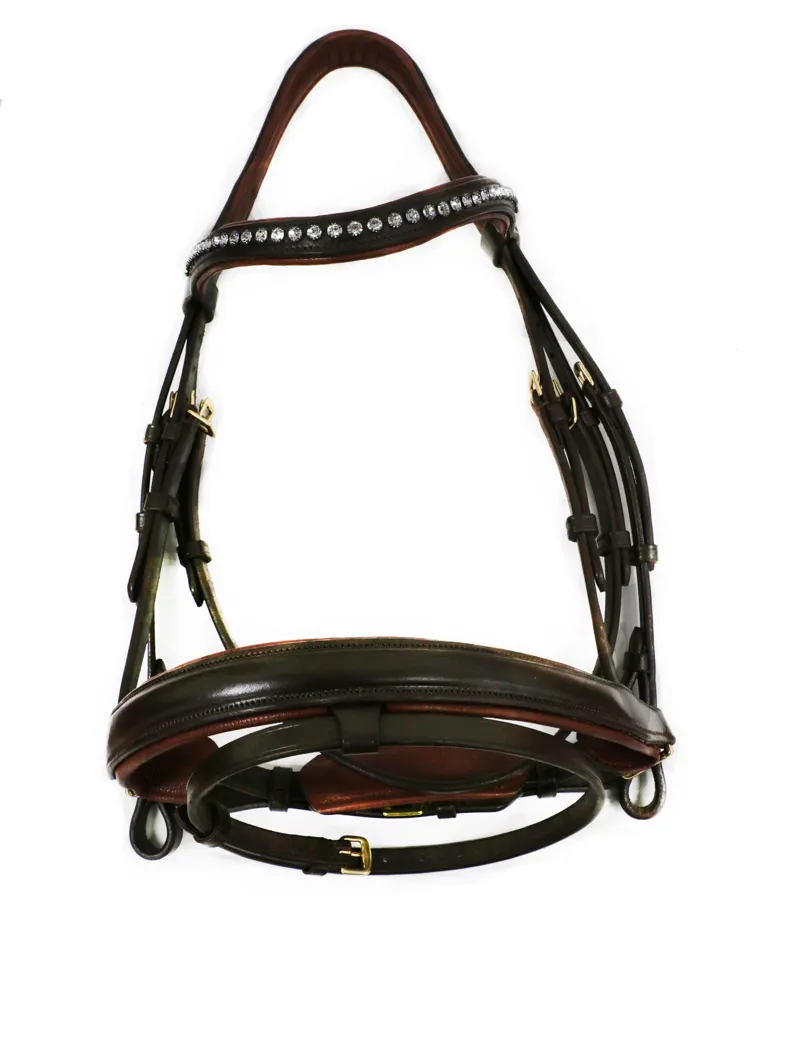 Mountain Horse Gaspari Bridle - Havana COB ONLY-3