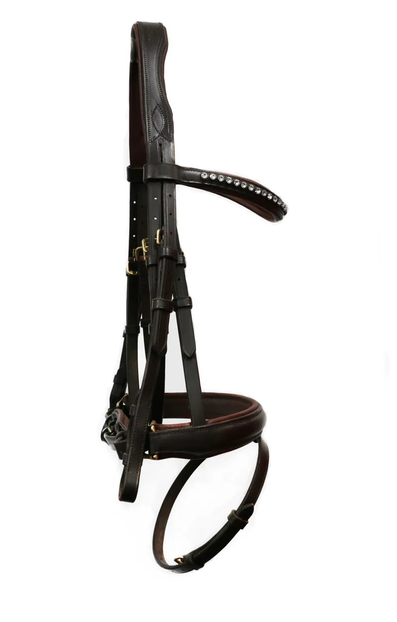Mountain Horse Gaspari Bridle - Havana COB ONLY-2