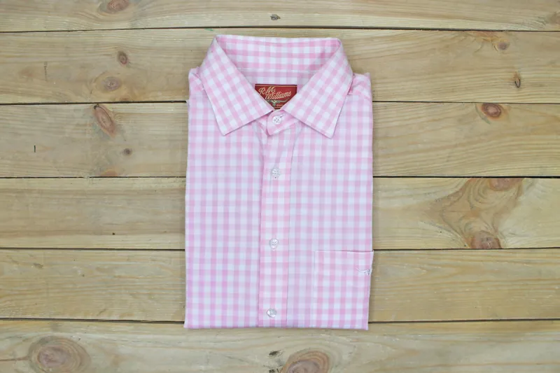 ■R.SHEMISTE■ FRINGE DYED CHECK SHIRT PINK FRINGE DYED CHECK SHIRT - PINK - RSSC | 60% - Asian Fashion