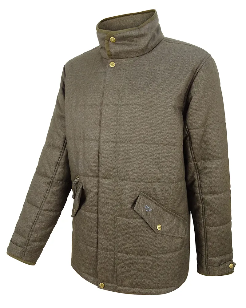 Hoggs Of Fife Elgin Quilted Mens Jacket - Green
